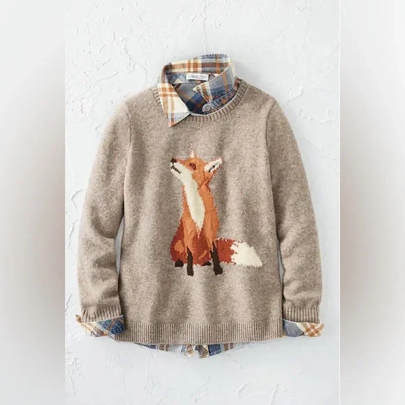 COLDWATER CREEK Like New ‘Falling for Foxes’ Sweater. Sz M
Just Cleaned! - Picture 1 of 7